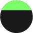 Nera con cerniera verde